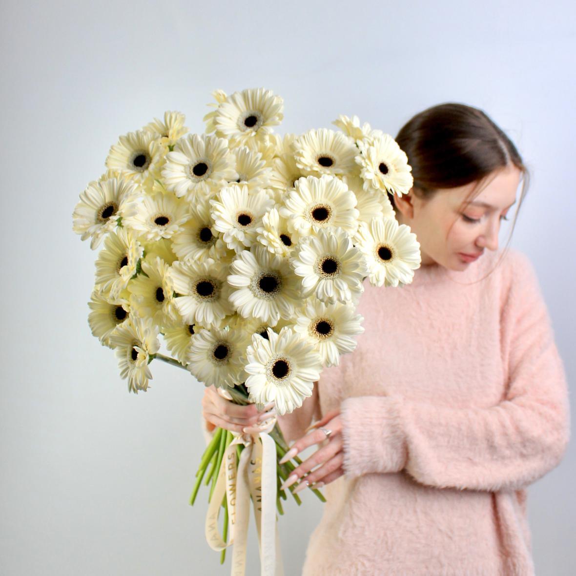 Гербера мини White