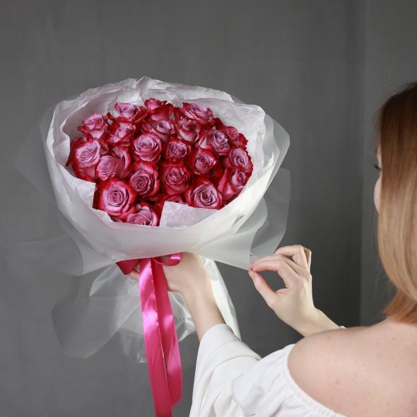 Монобукет из роз 40см